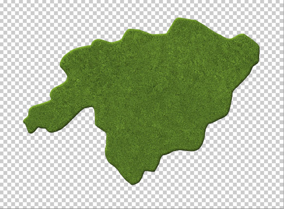 Photoshop绘制逼真的绿色地图5