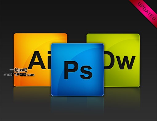 PS绘制质感Adobe产品图标教程1