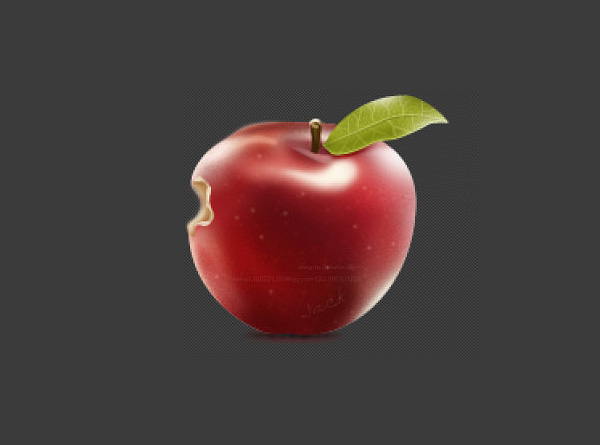 Photoshop绘制红苹果图标教程1