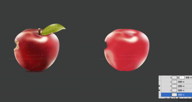 Photoshop绘制红苹果图标教程4