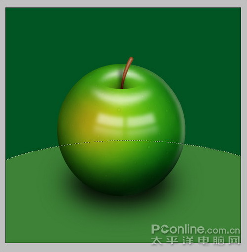 Photoshop鼠绘一只闪亮青苹果21
