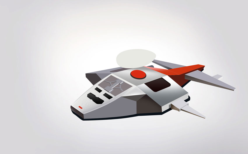 Photoshop绘制玩具飞机模型教程6