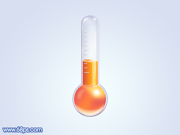 Photoshop绘制一个玻璃温度计图标技巧1