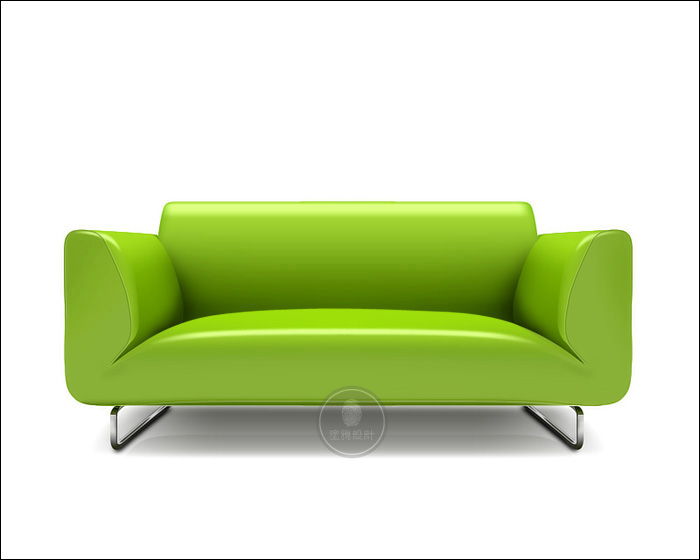 PhotoShop绘制绿色时尚3D沙发教程1