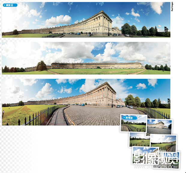 PhotoShop打造一幅震撼的360度全景风光照片拼接教程1