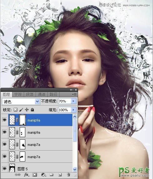 Photoshop合成非主流插画美女形象22