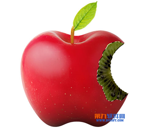 Photoshop合成猕猴桃苹果4
