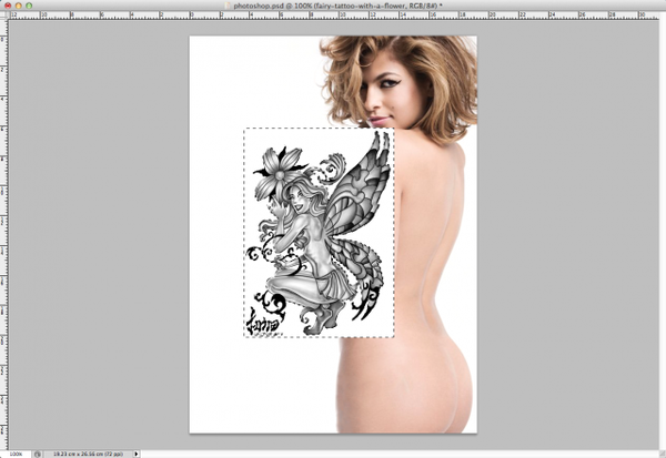 PhotoShop给性感美女添加刺青纹身并打造梦幻照片效果教程3