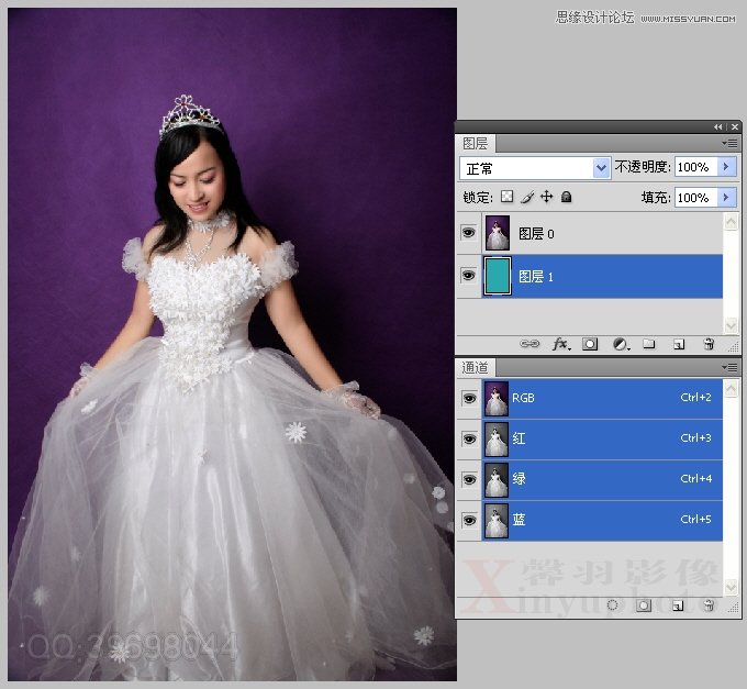 Photoshop给婚纱照片合成梦幻的蝴蝶仙子效果5