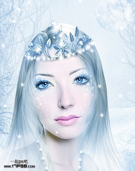 PhotoShop合成绝美的冷艳雪美人教程2