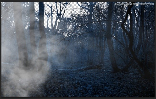 Photoshop合成森林中北树妖围困的仙子16