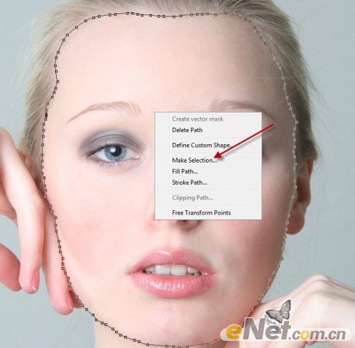 PhotoShop打造斑驳残破的美女脸庞海报效果教程4