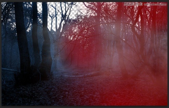 Photoshop合成森林中北树妖围困的仙子17