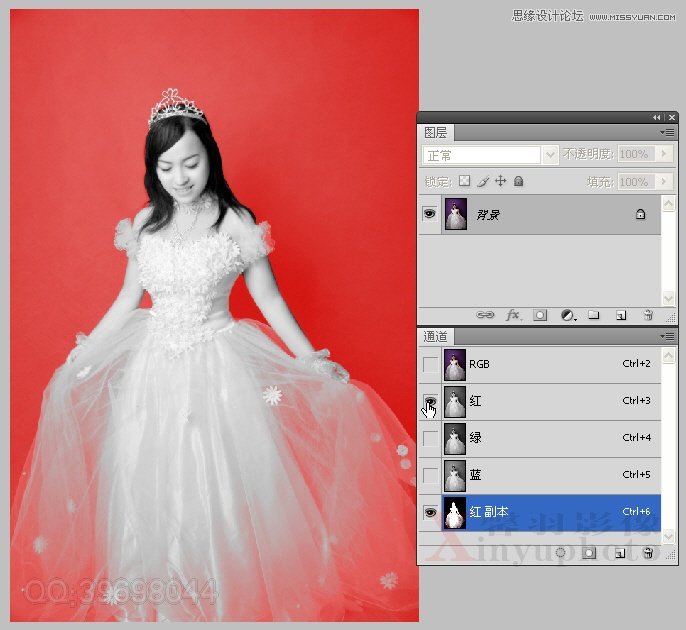 Photoshop给婚纱照片合成梦幻的蝴蝶仙子效果12