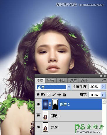 Photoshop合成非主流插画美女形象8