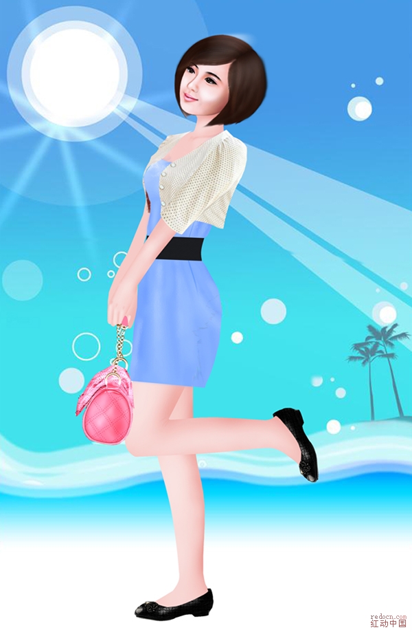 PS给美女换不同衣服的入门教程3