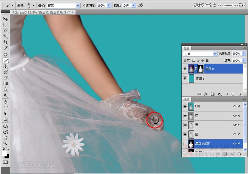 Photoshop给婚纱照片合成梦幻的蝴蝶仙子效果14