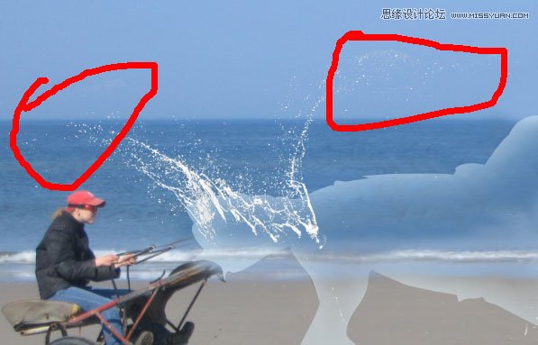 Photoshop合成创意的飞奔水马教程15