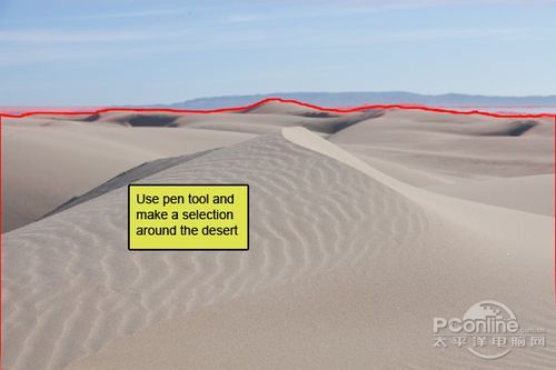 PhotoShop合成超自然神秘沙漠场景图片国外教程4