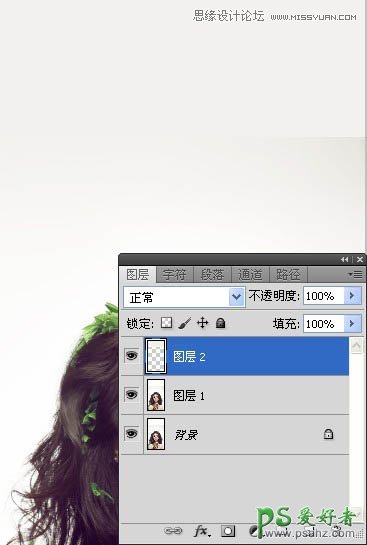 Photoshop合成非主流插画美女形象4