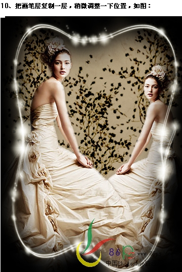 Photoshop婚纱照片合成：个性化装饰15