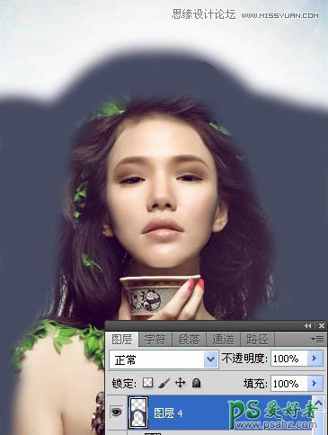 Photoshop合成非主流插画美女形象12