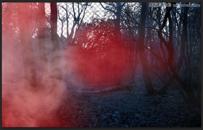 Photoshop合成森林中北树妖围困的仙子18