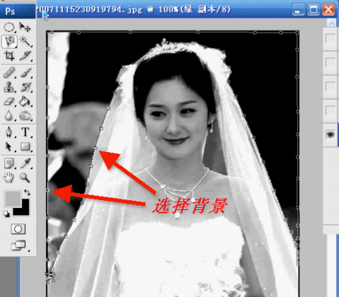 Photoshop通道为婚纱抠图简易教程9