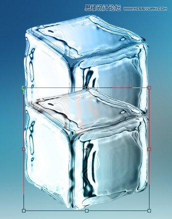 Photoshop滤镜制作出清凉的冰块效果34