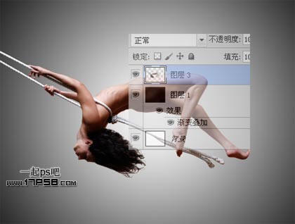 PhotoShop合成花纹美女壁纸效果教程4