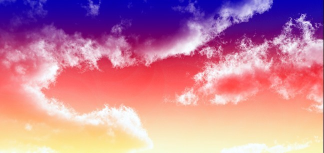 PhotoShop抠出天空中的白云的教程1