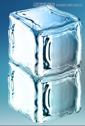 Photoshop滤镜制作出清凉的冰块效果35