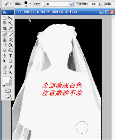Photoshop通道为婚纱抠图简易教程12