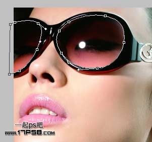 PS为美女太阳眼镜添加镜面反射风景效果教程4