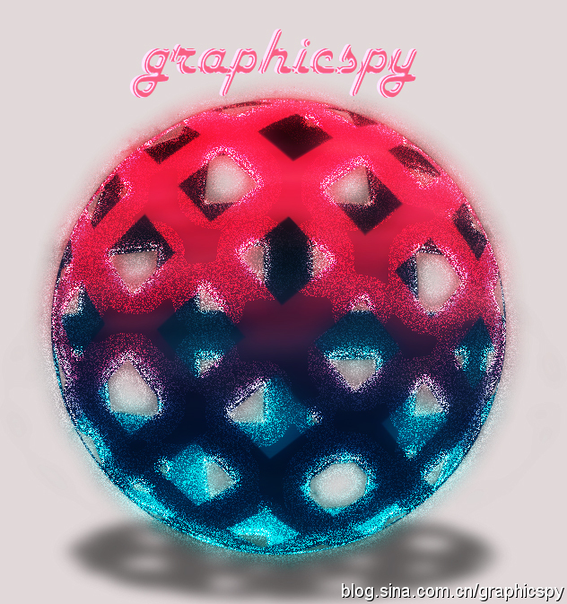 PhotoShop制作一个立体3D编织球体Logo图标教程1