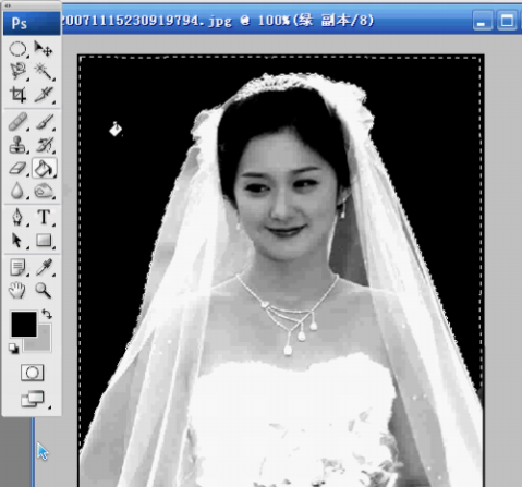 Photoshop通道为婚纱抠图简易教程10