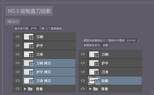 PS 30分钟拟物图标速成记之直刀篇18