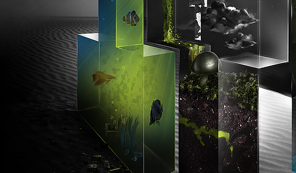 PhotoShop打造超具想象力的3D生态系统海报10