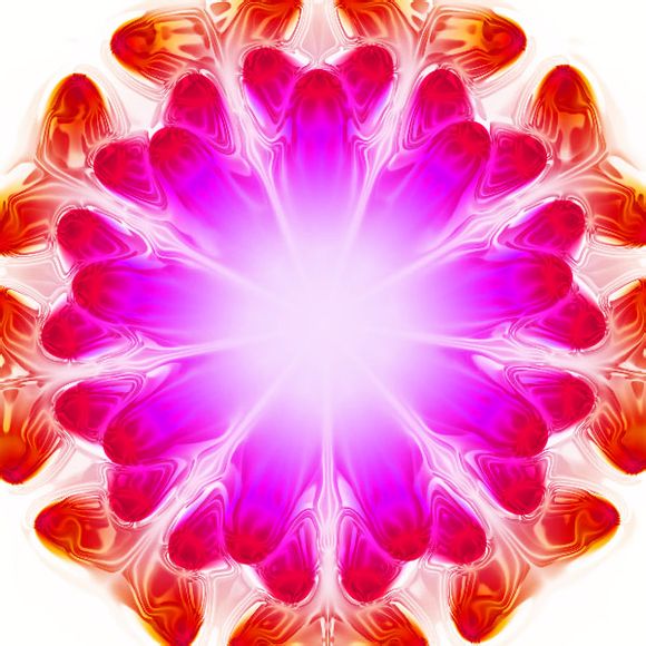 PS制作绚烂的彩色水晶花瓣效果1