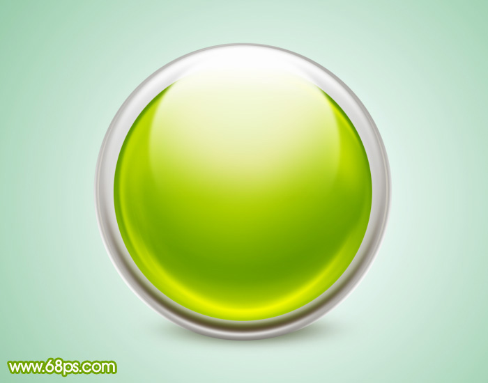 Photoshop制作一个漂亮的绿色水晶球1