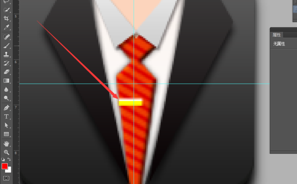 PS教你绘制精致的写实领带图标48