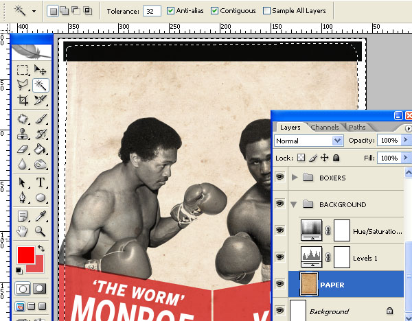 在Photoshop中创建复古的拳击海报教程2