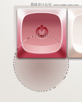 Photoshop制作粉色质感的播放器按钮40