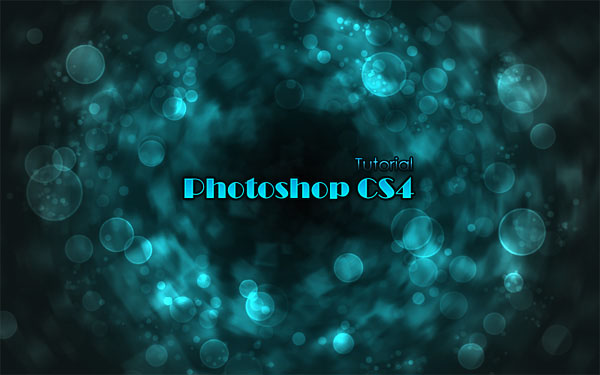 Photoshop设计梦幻的青色光斑光圈效果24