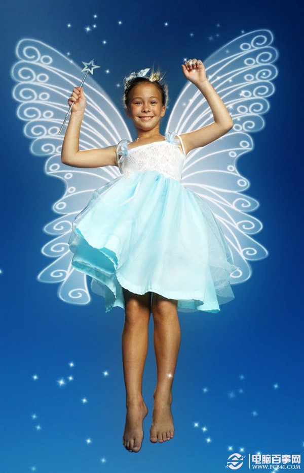 Photoshop给小女孩加上梦幻的天使翅膀15