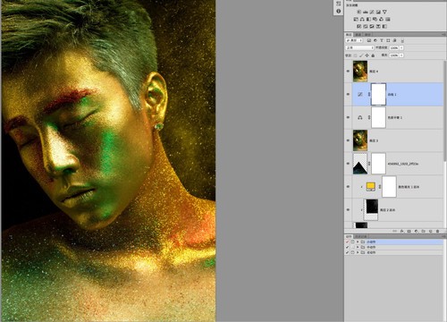 在Photoshop中打造古铜金属质感皮肤教程27