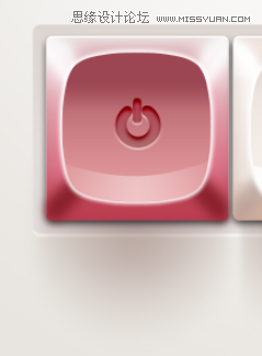 Photoshop制作粉色质感的播放器按钮41