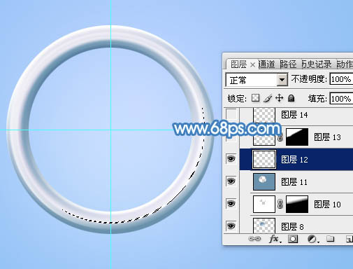 PS制作可爱蓝色放大镜图片30