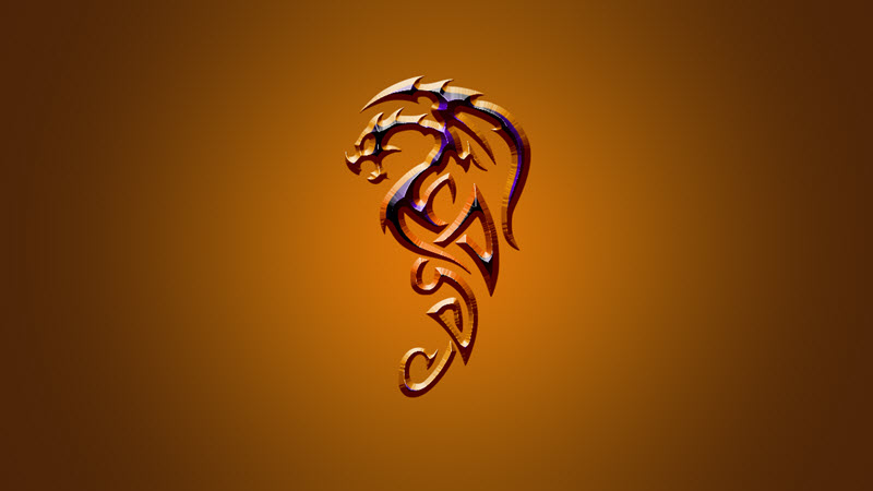 在Photoshop中设计超酷的龙形游戏logo11