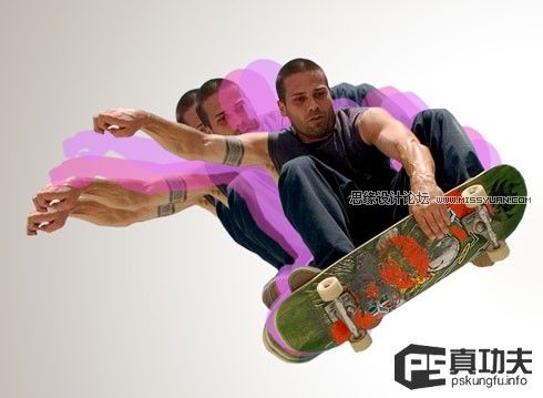 Photoshop制作欧美的滑板海报12